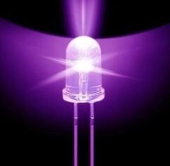 DIODO LED UV 5MM ULTRAVIOLETA DLED-50