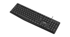 TECLADO CON CABLE CONECTOR USB EZA-206BK