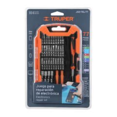 JUEGO DE 77 PCS PARA REPARACION DE ELETRONICA TRUPER 100373 JGO-TEL-77
