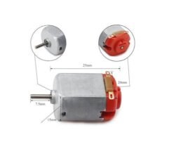 MICROMOTOR DC3V-6V 19000RPM CON EJE DE SALIDA INVERTIDO C/CABLE 15CM ROB-054A
