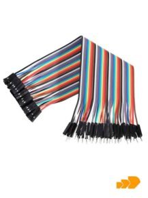 JUMPER P/PROTOBOARD MACHO A HEMBRA 40PCS 20CM ROB-082 DST