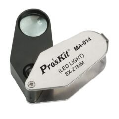 LUPA 8X C/LENTE DE VIDRIO C/LUZ MA-014