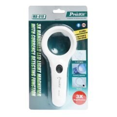 LUPA 3X LED ULTRAVIOLETA DETECCION BILLETES PROSKIT MA-019