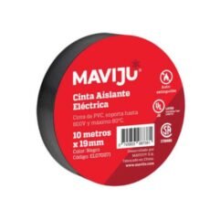 CINTA AISLANTE PVC NEGRA PROTECCION UL PEQ 19MMX10M MAVIJU EL070071