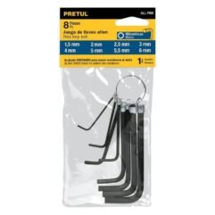 JUEGO 8PZS LLAVES ALLEN MM PRETUL 21851 ALL-P8M