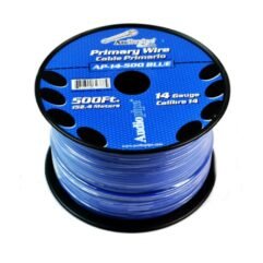 ROLLO DE CABLE ELECTRICO AUTOMOTRIZ AZUL 152.4 MTS N°14 AUDIOPIPE AP-14-500BLU