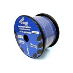 ROLLO DE CABLE ELECTRICO AUTOMOTRIZ AZUL N°16 152.4 METRO AUDIOPIPE AP-16-500BLU