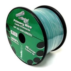 ROLLO DE CABLE ELECTRICO AUTOMOTRIZ VERDE N°16 152.4 METRO AUDIOPIPE AP-16-500GRN