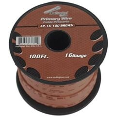 ROLLO DE CABLE ELECTRICO AUTOMOTRIZ CAFE N°16 152.4 METRO AUDIOPIPE AP-16-500CFE