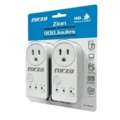 PROTECTOR DE VOLTAJE FORZA 1800W 900J 1 SALIDA 110V BLANCO PACK 2 FVP-1201B-PACK2