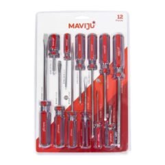 SET DE DESTORNILLADORES DE ACETATO 12 PCS MAVIJU HE042040