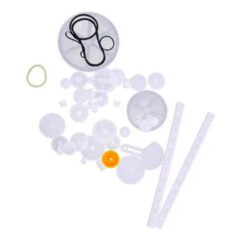KIT DE ENGRANAJE  34 PCS PIÑONES POLEAS CREMALLERAS BANDAS ENGRANAJES SIN FIN ROB-152