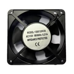 VENTILADOR 110VAC 021A 12X12X3.8 METAL C/CAJA T-12038-110V-21A